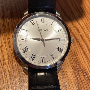 Bulova Classic Men’s Leather Strap Watch